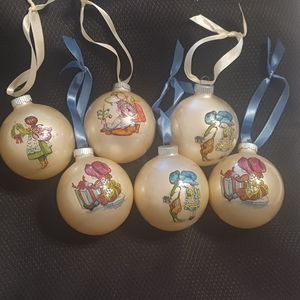 Holly Hobby glass ornaments